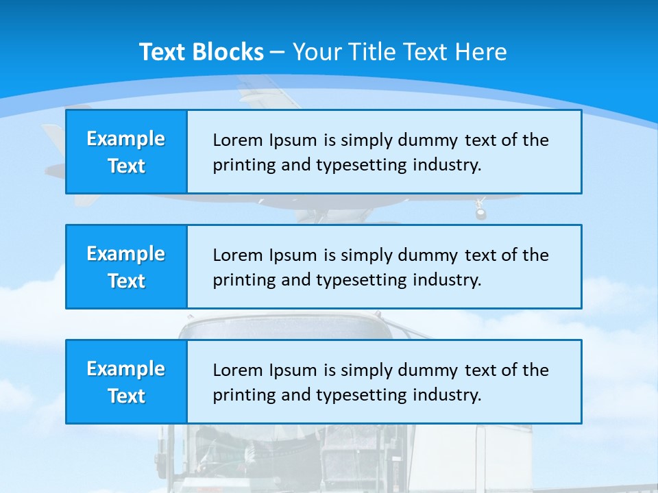 Transport Sign Red PowerPoint Template