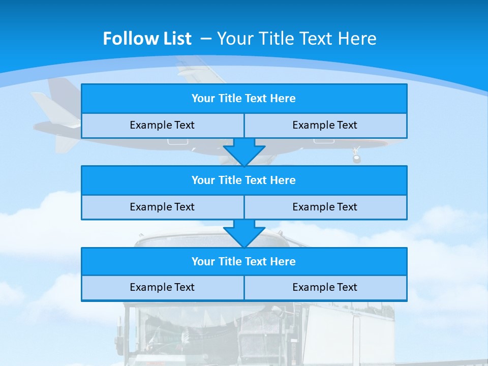 Transport Sign Red PowerPoint Template