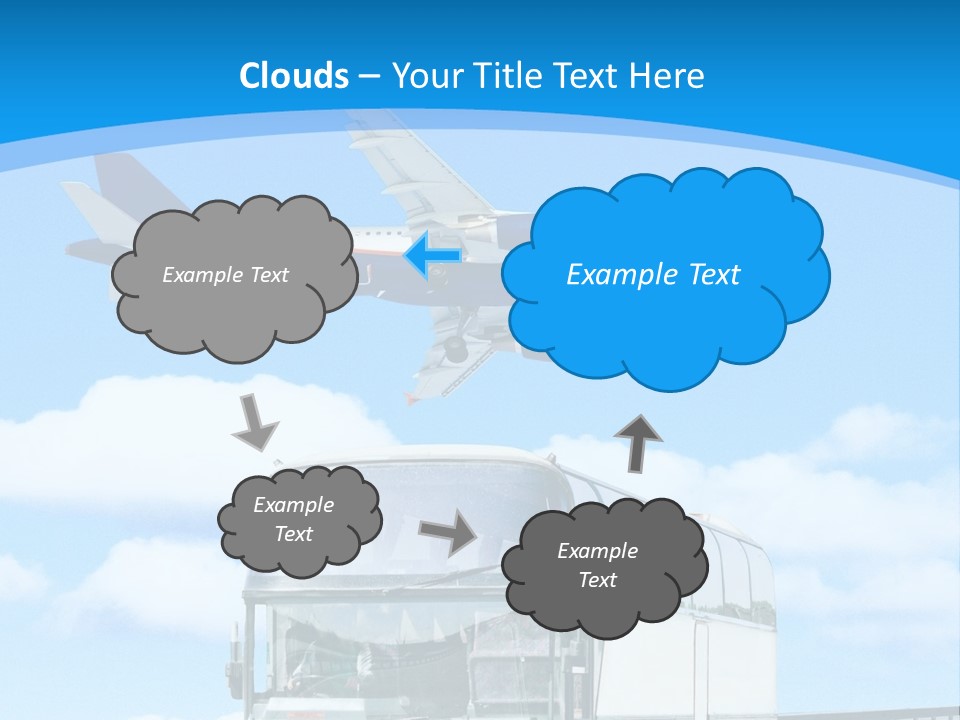 Transport Sign Red PowerPoint Template