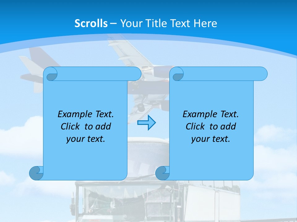 Transport Sign Red PowerPoint Template