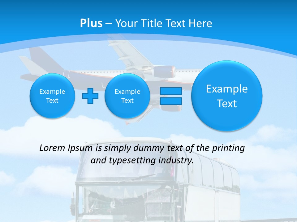 Transport Sign Red PowerPoint Template