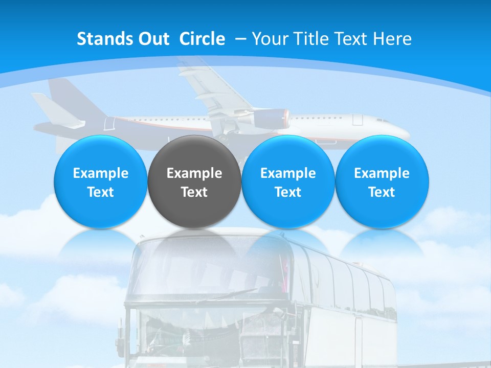 Transport Sign Red PowerPoint Template