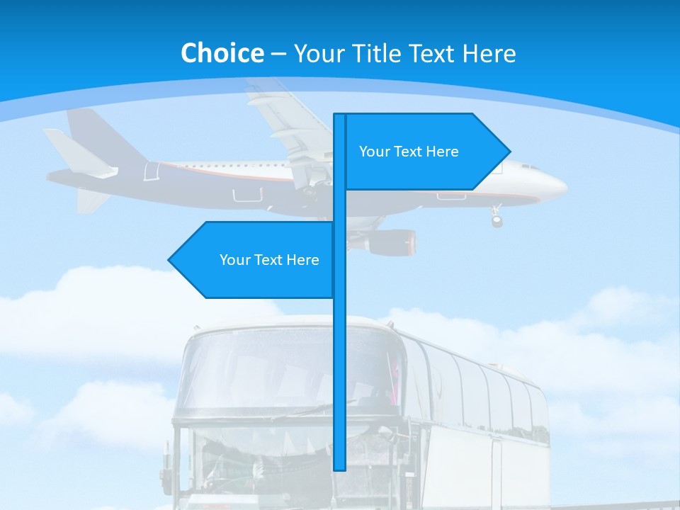 Transport Sign Red PowerPoint Template