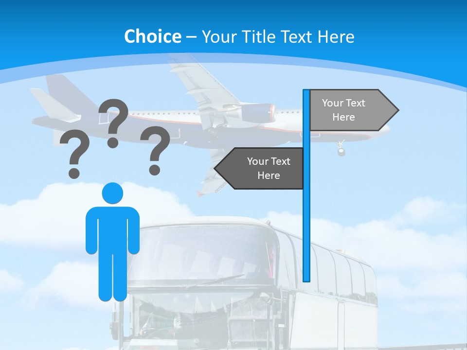 Transport Sign Red PowerPoint Template