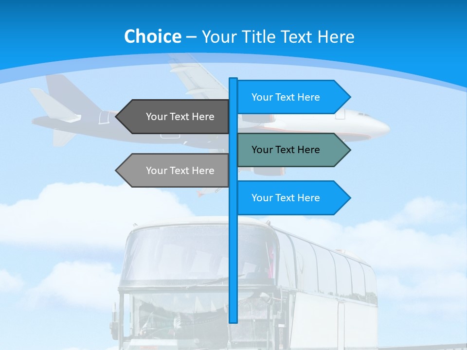 Transport Sign Red PowerPoint Template