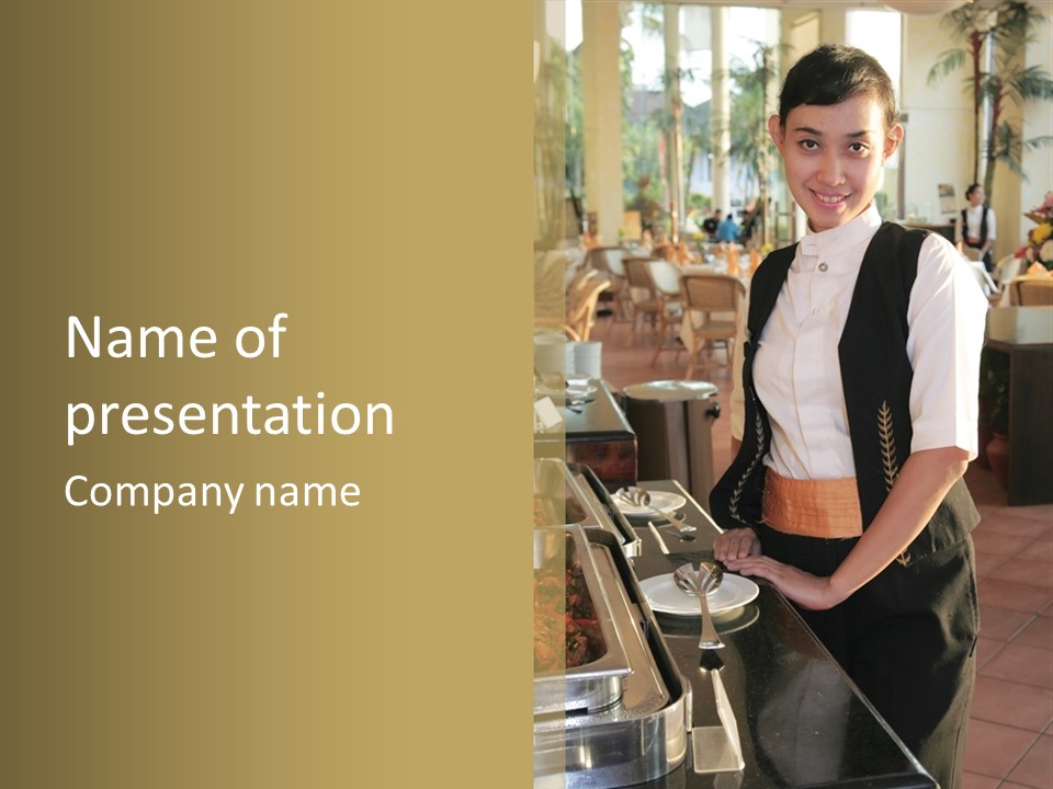 Uniform Service Hospitality PowerPoint Template