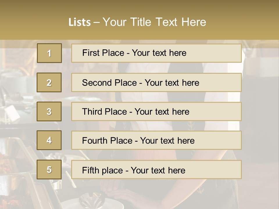 Uniform Service Hospitality PowerPoint Template