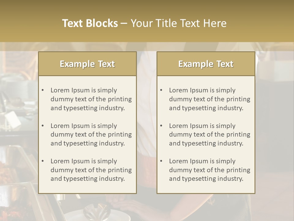 Uniform Service Hospitality PowerPoint Template