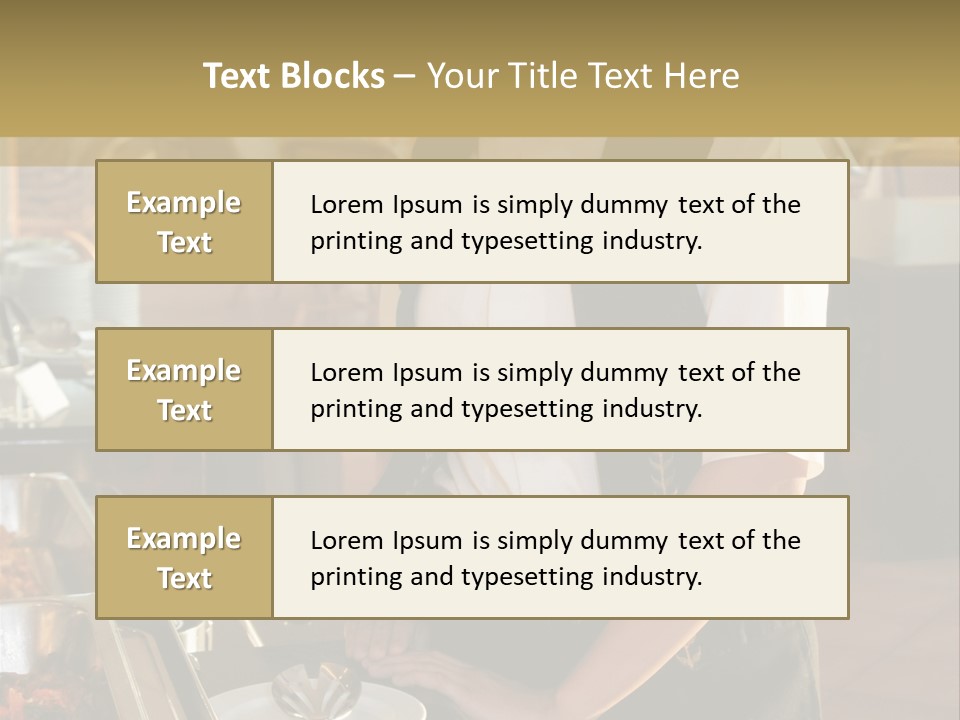 Uniform Service Hospitality PowerPoint Template