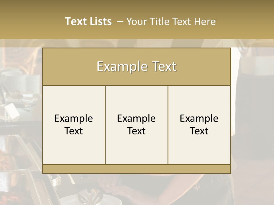 Uniform Service Hospitality PowerPoint Template
