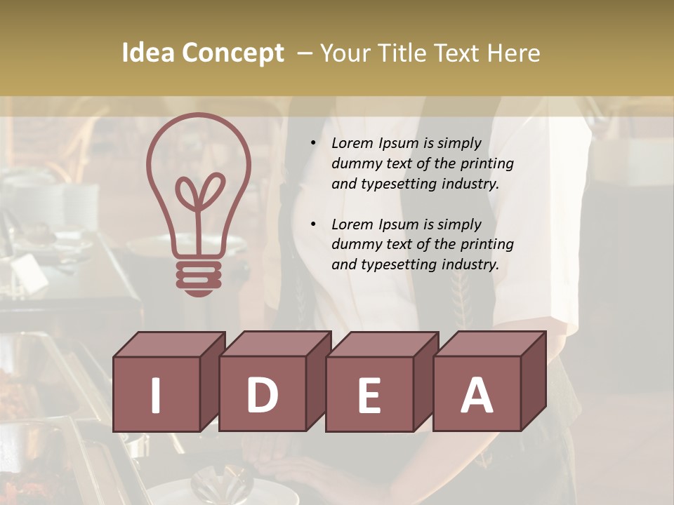 Uniform Service Hospitality PowerPoint Template