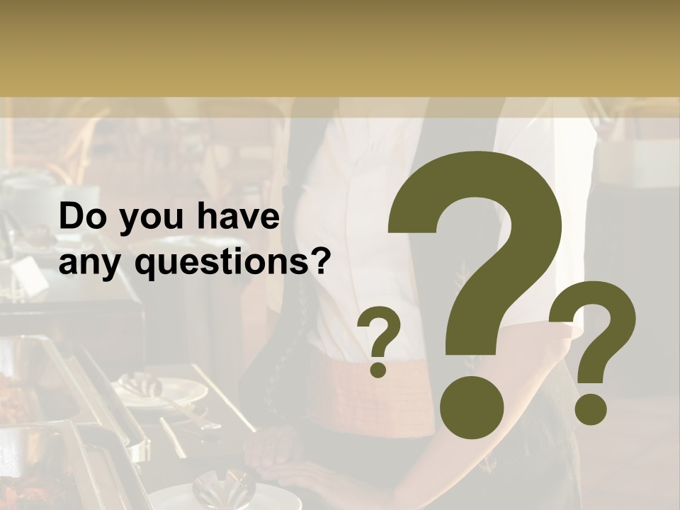 Uniform Service Hospitality PowerPoint Template