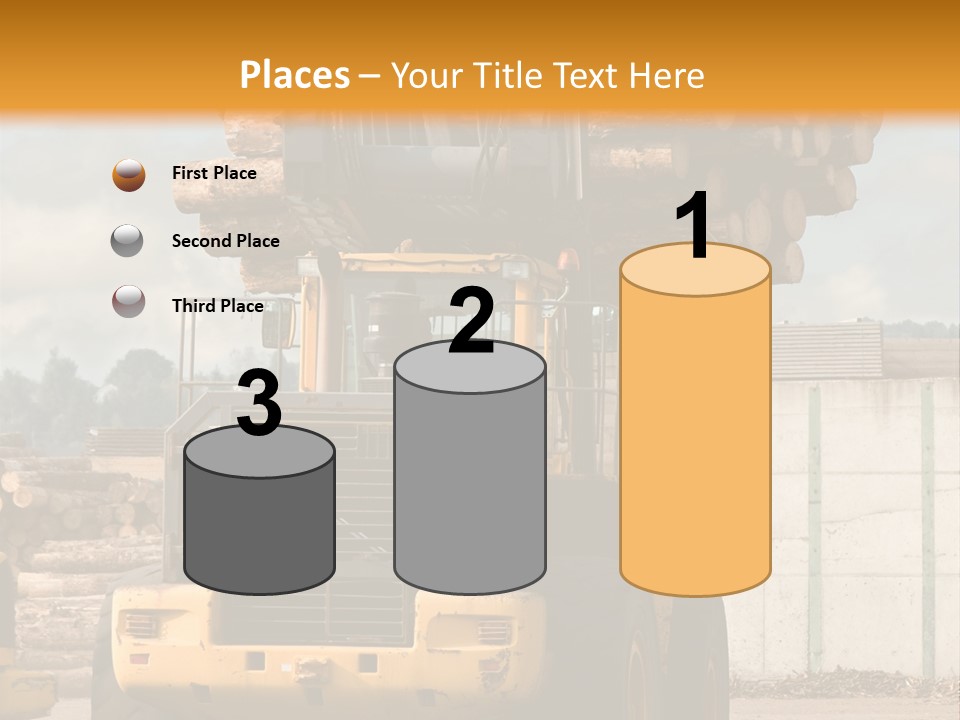 Gray Machine Sawmill PowerPoint Template