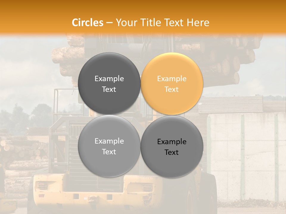 Gray Machine Sawmill PowerPoint Template