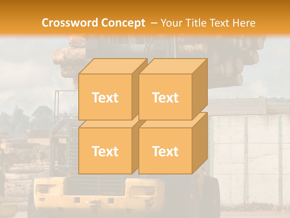 Gray Machine Sawmill PowerPoint Template