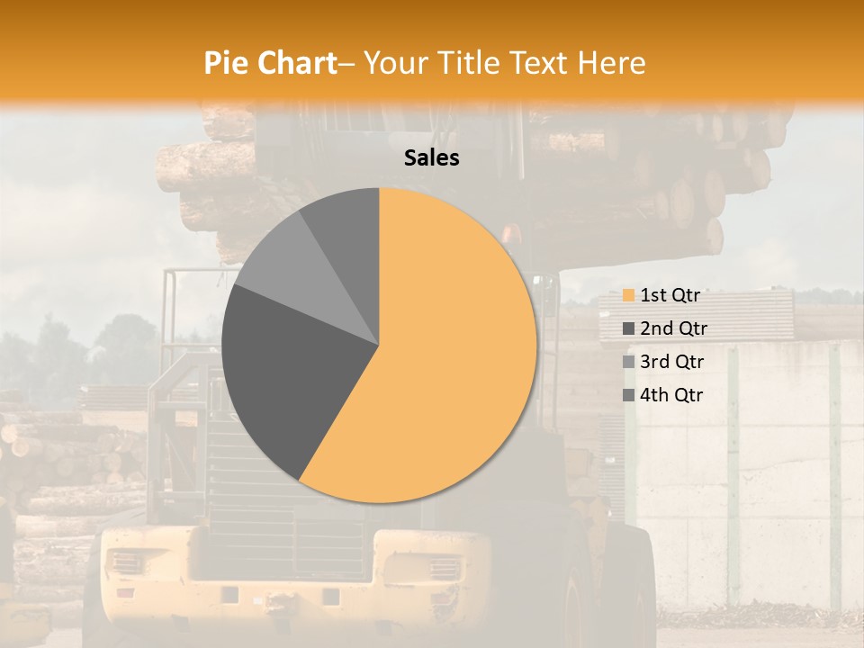 Gray Machine Sawmill PowerPoint Template