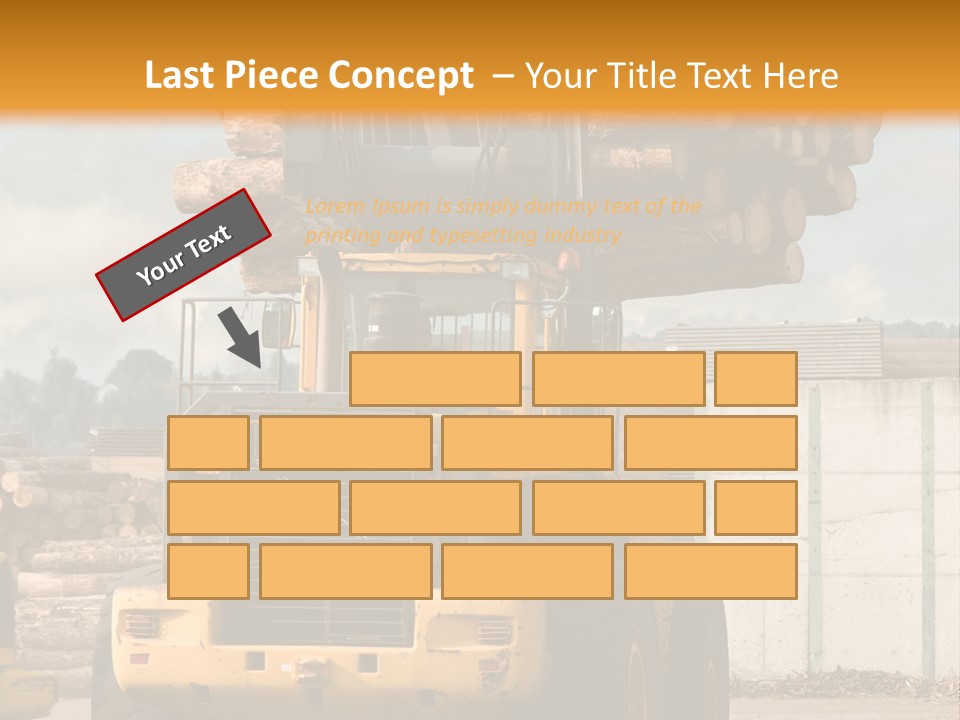 Gray Machine Sawmill PowerPoint Template