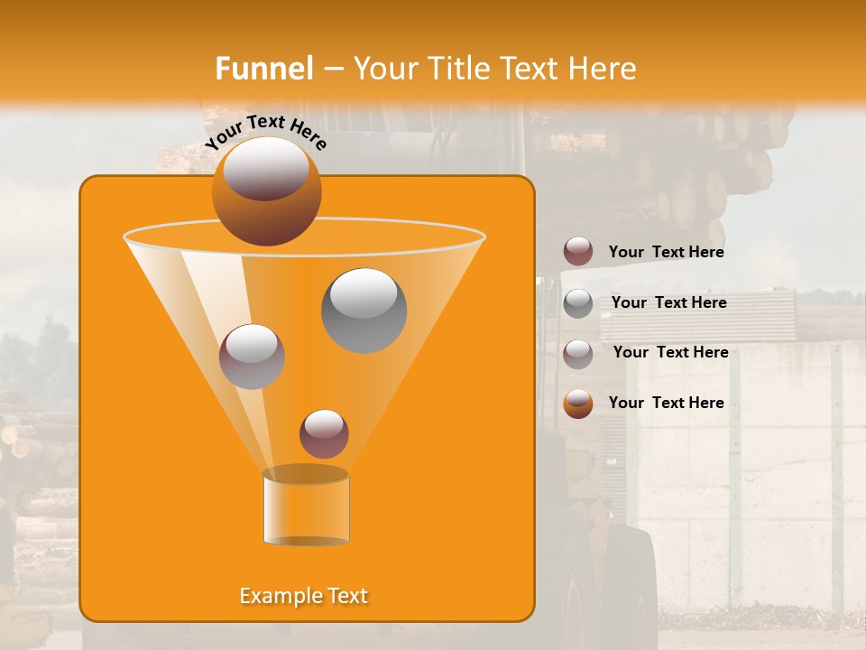 Gray Machine Sawmill PowerPoint Template
