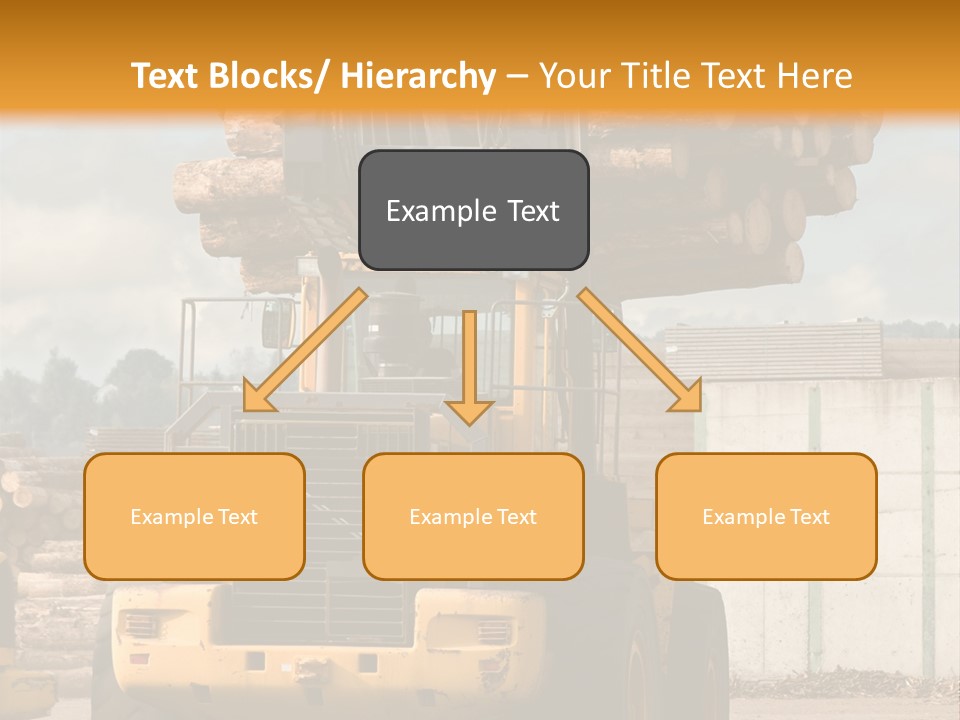 Gray Machine Sawmill PowerPoint Template