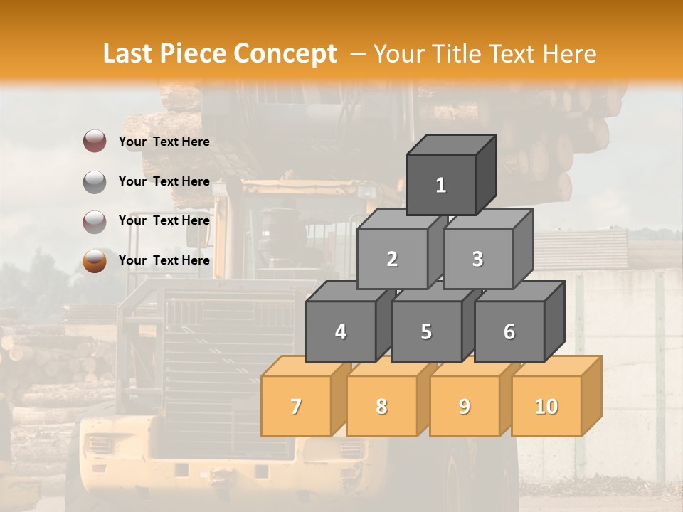 Gray Machine Sawmill PowerPoint Template