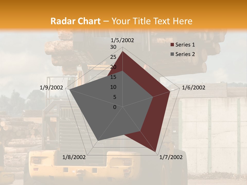 Gray Machine Sawmill PowerPoint Template
