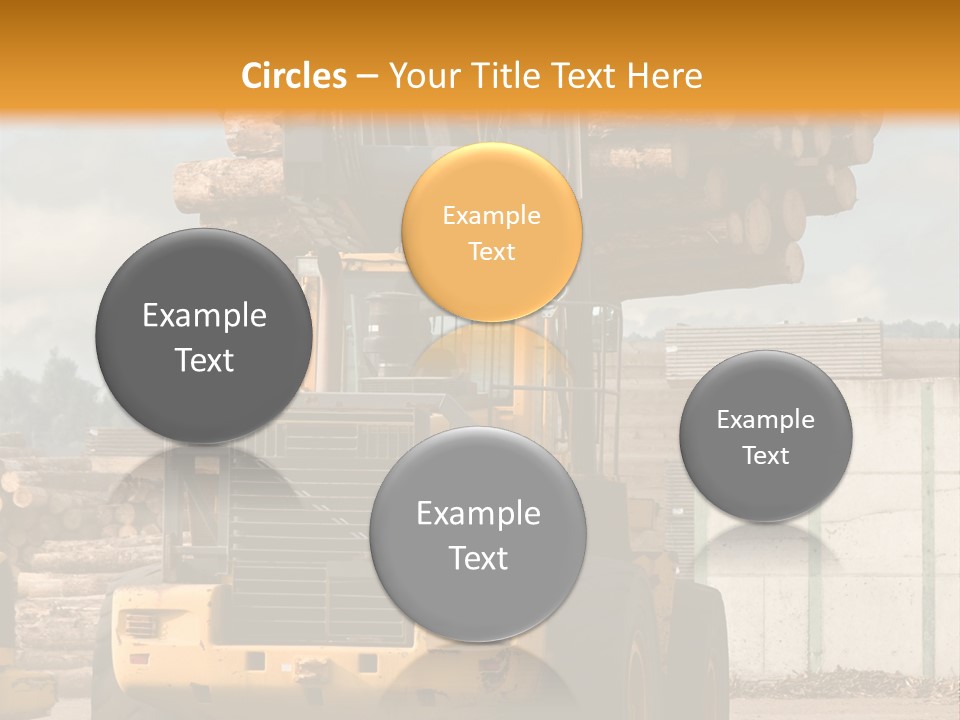 Gray Machine Sawmill PowerPoint Template