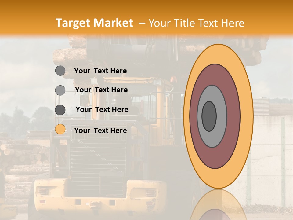 Gray Machine Sawmill PowerPoint Template