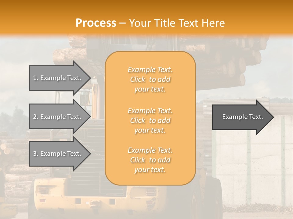 Gray Machine Sawmill PowerPoint Template
