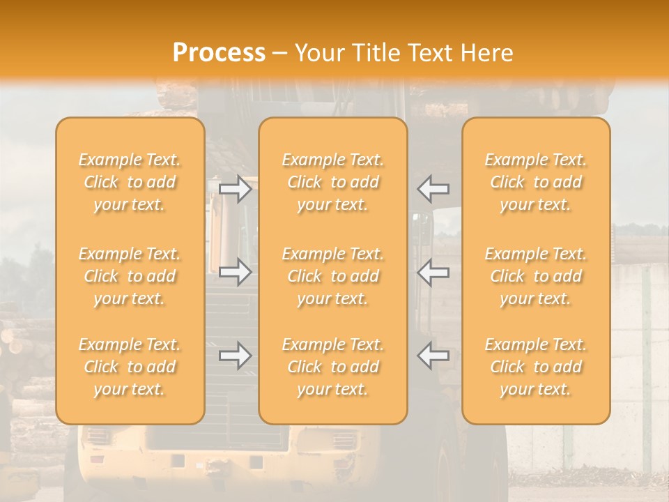 Gray Machine Sawmill PowerPoint Template
