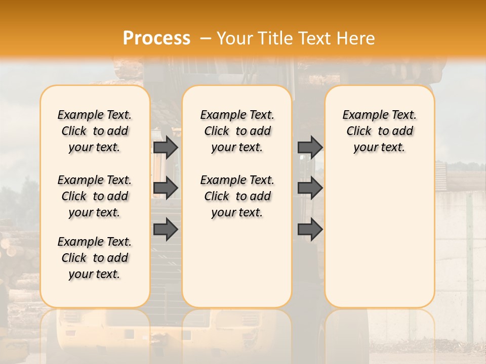Gray Machine Sawmill PowerPoint Template