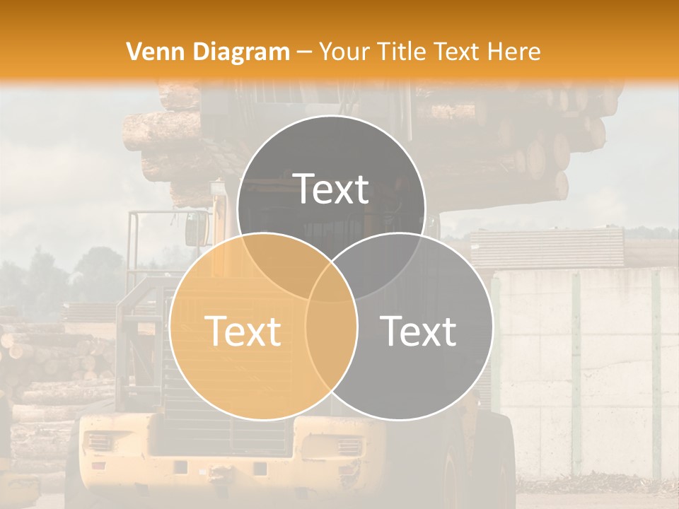 Gray Machine Sawmill PowerPoint Template