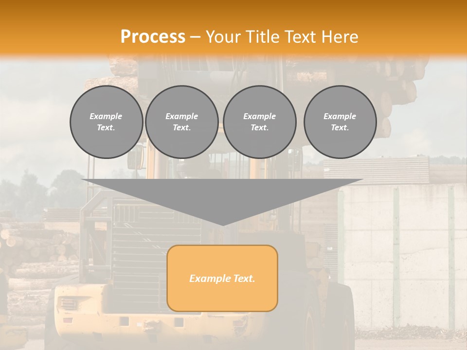 Gray Machine Sawmill PowerPoint Template