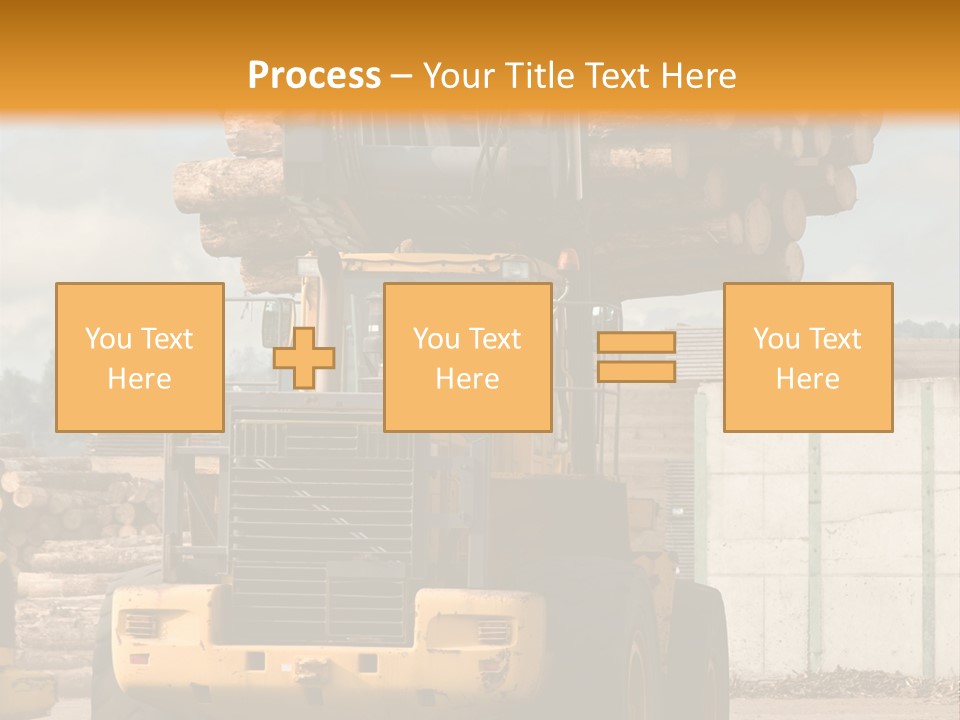Gray Machine Sawmill PowerPoint Template