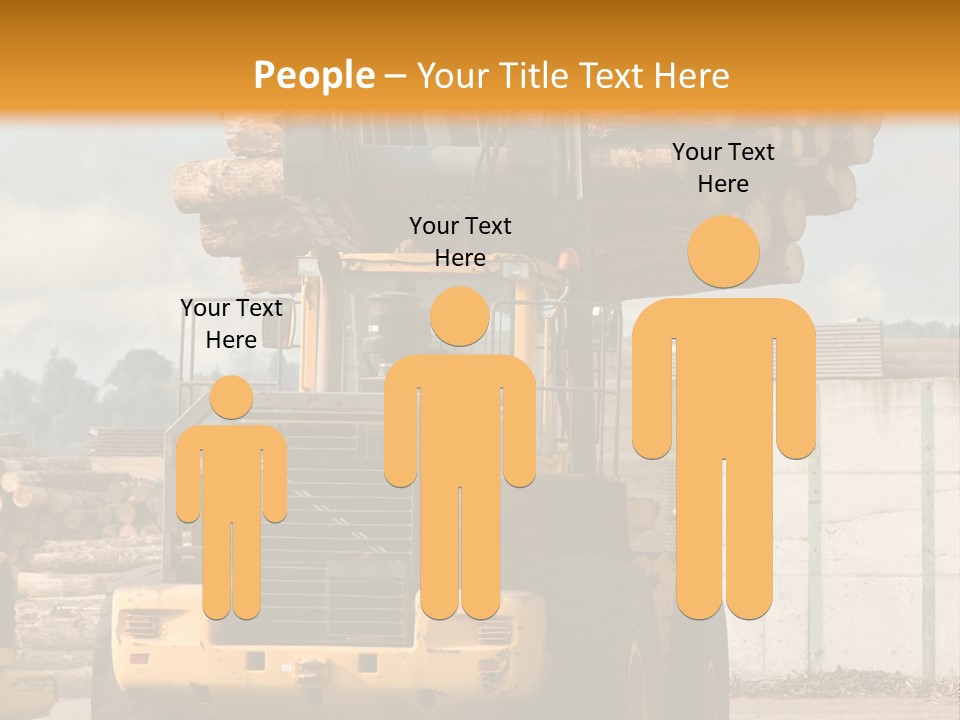 Gray Machine Sawmill PowerPoint Template