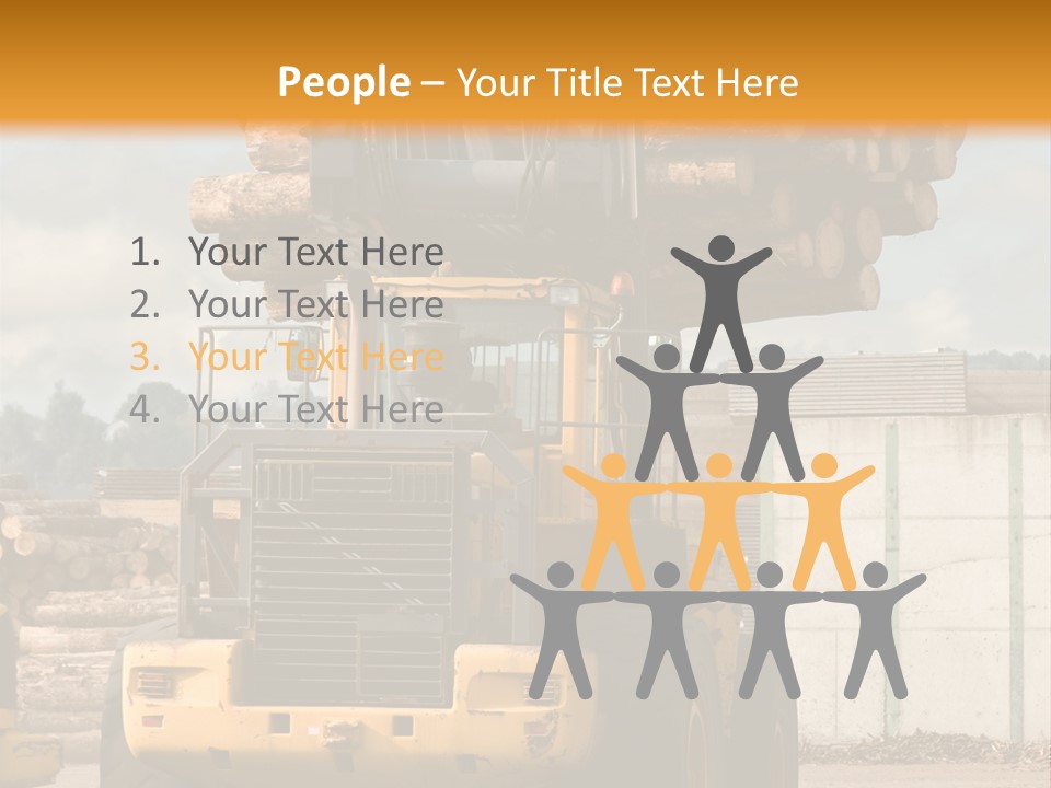 Gray Machine Sawmill PowerPoint Template