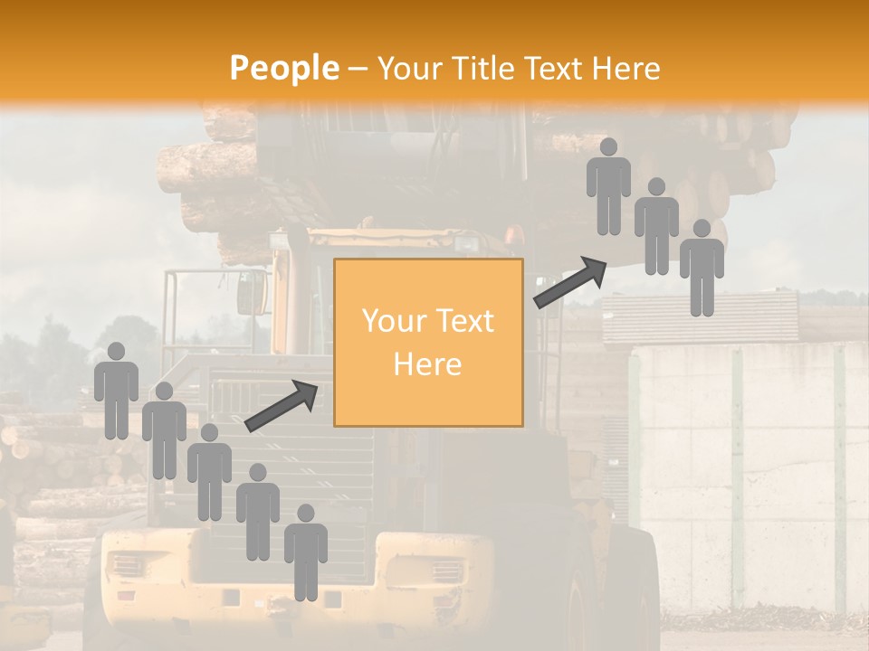 Gray Machine Sawmill PowerPoint Template