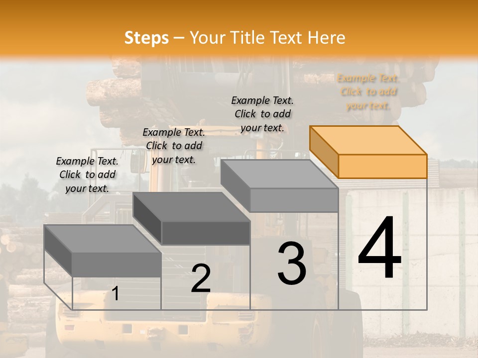 Gray Machine Sawmill PowerPoint Template