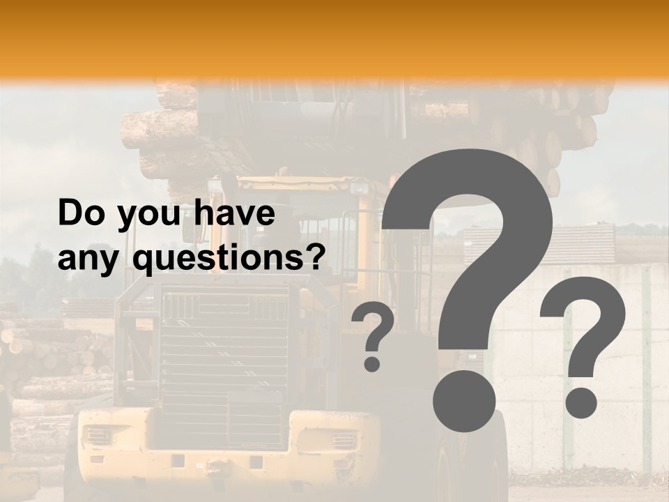 Gray Machine Sawmill PowerPoint Template