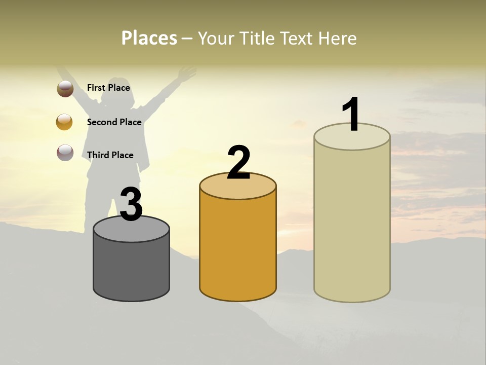 Positivity Sun Women PowerPoint Template