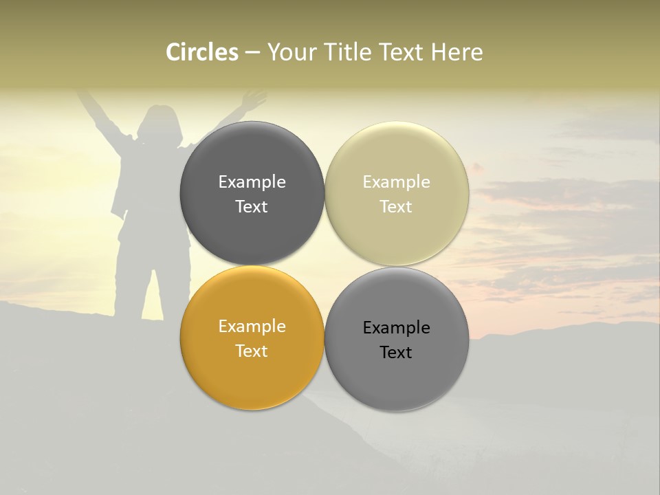 Positivity Sun Women PowerPoint Template