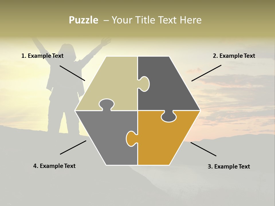 Positivity Sun Women PowerPoint Template