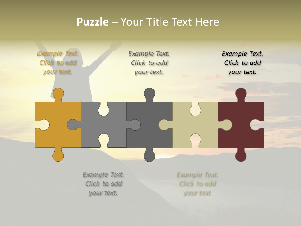 Positivity Sun Women PowerPoint Template