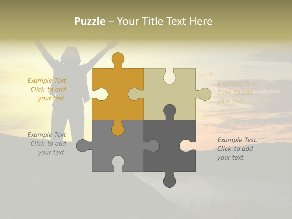 Positivity Sun Women PowerPoint Template