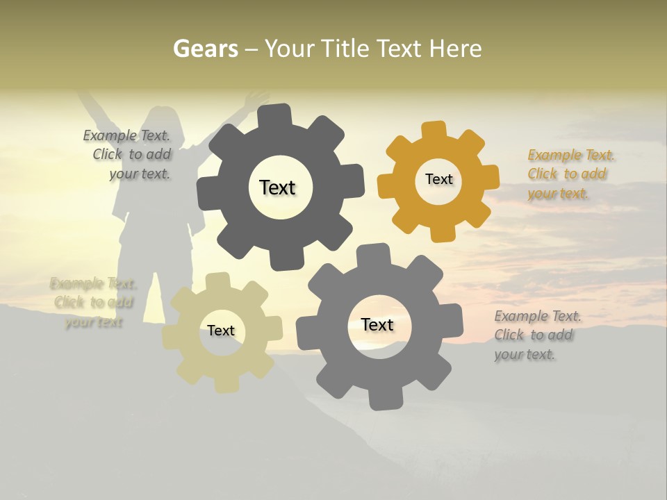 Positivity Sun Women PowerPoint Template