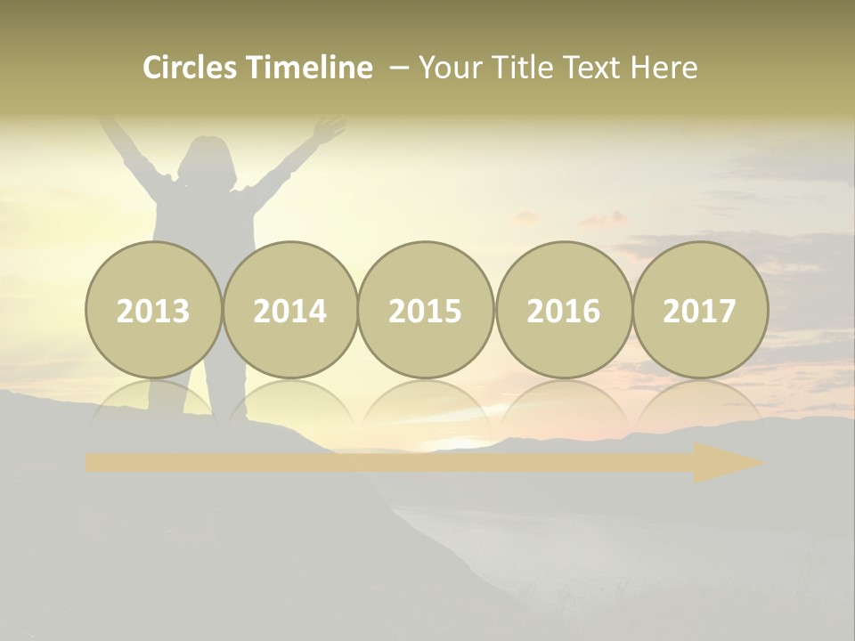 Positivity Sun Women PowerPoint Template