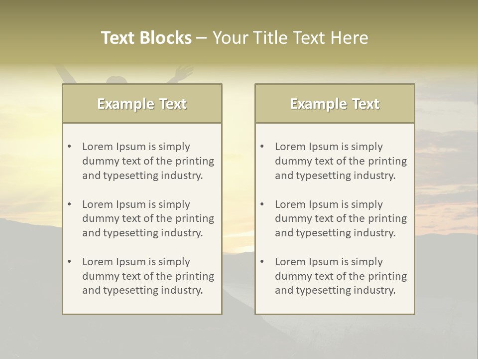 Positivity Sun Women PowerPoint Template