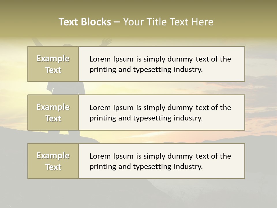 Positivity Sun Women PowerPoint Template