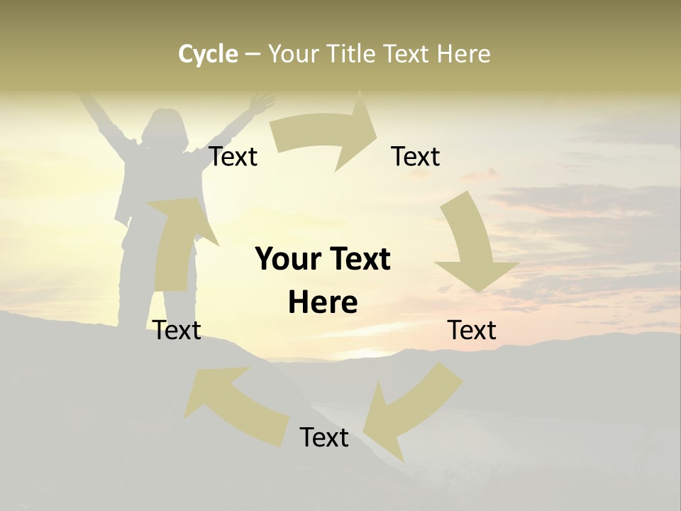 Positivity Sun Women PowerPoint Template