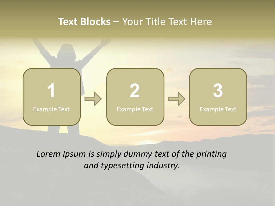 Positivity Sun Women PowerPoint Template