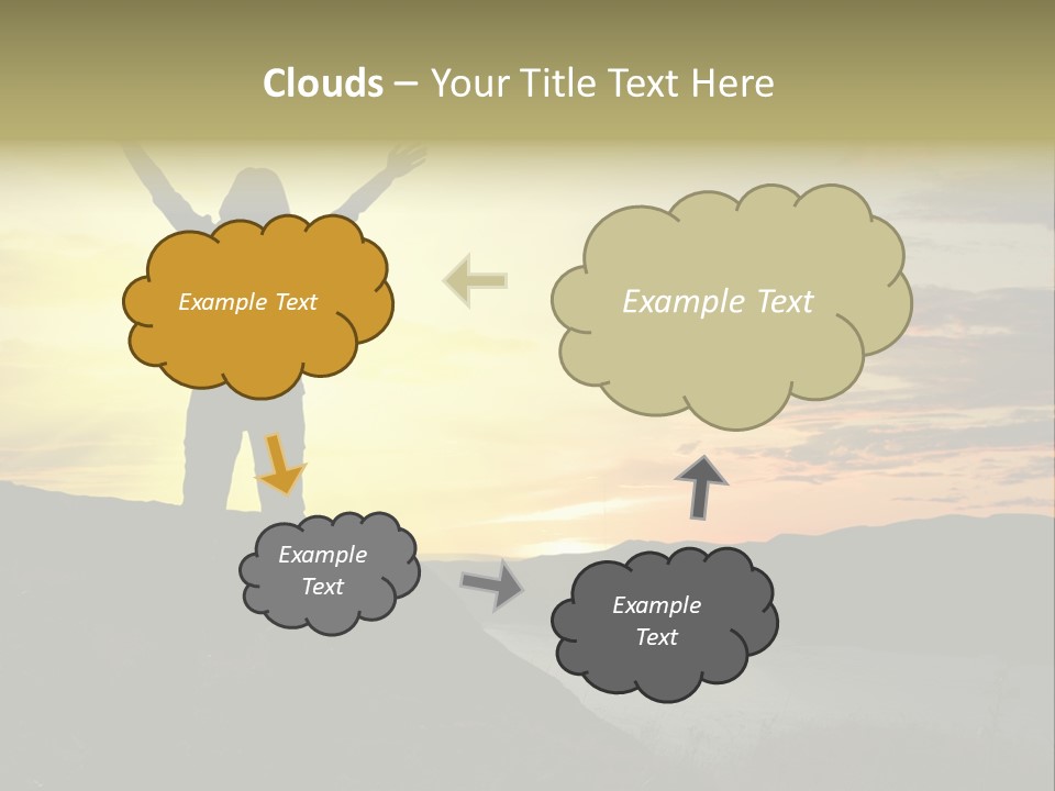 Positivity Sun Women PowerPoint Template